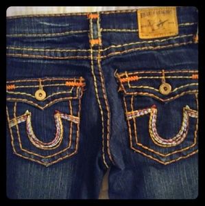 True Religion size 28 boot cut leg jeans